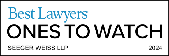 Best Lawyers Ones to Watch Seeger Weiss LLP