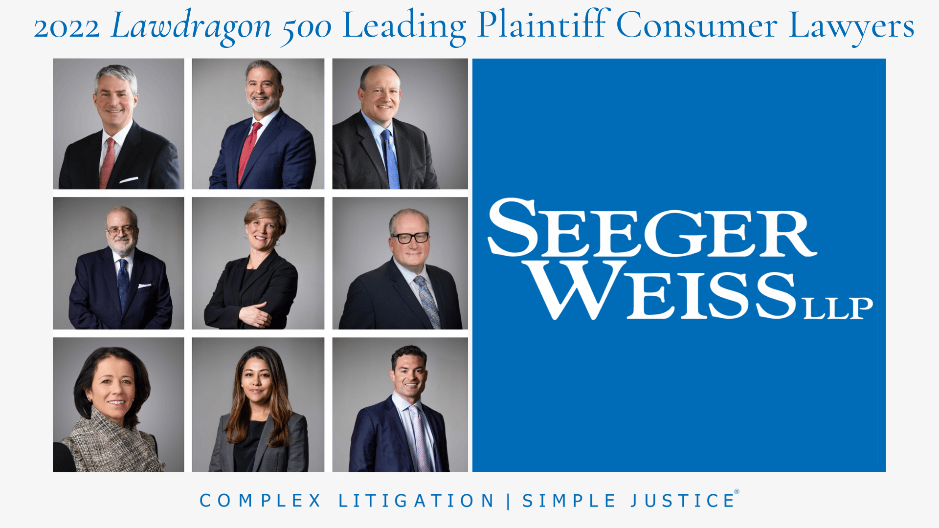 2022 Lawdragon 500 Leading Plaintiff Consumer Lawyers