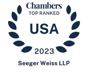 Seeger Weiss LLP Chambers USA Top Ranked 2023