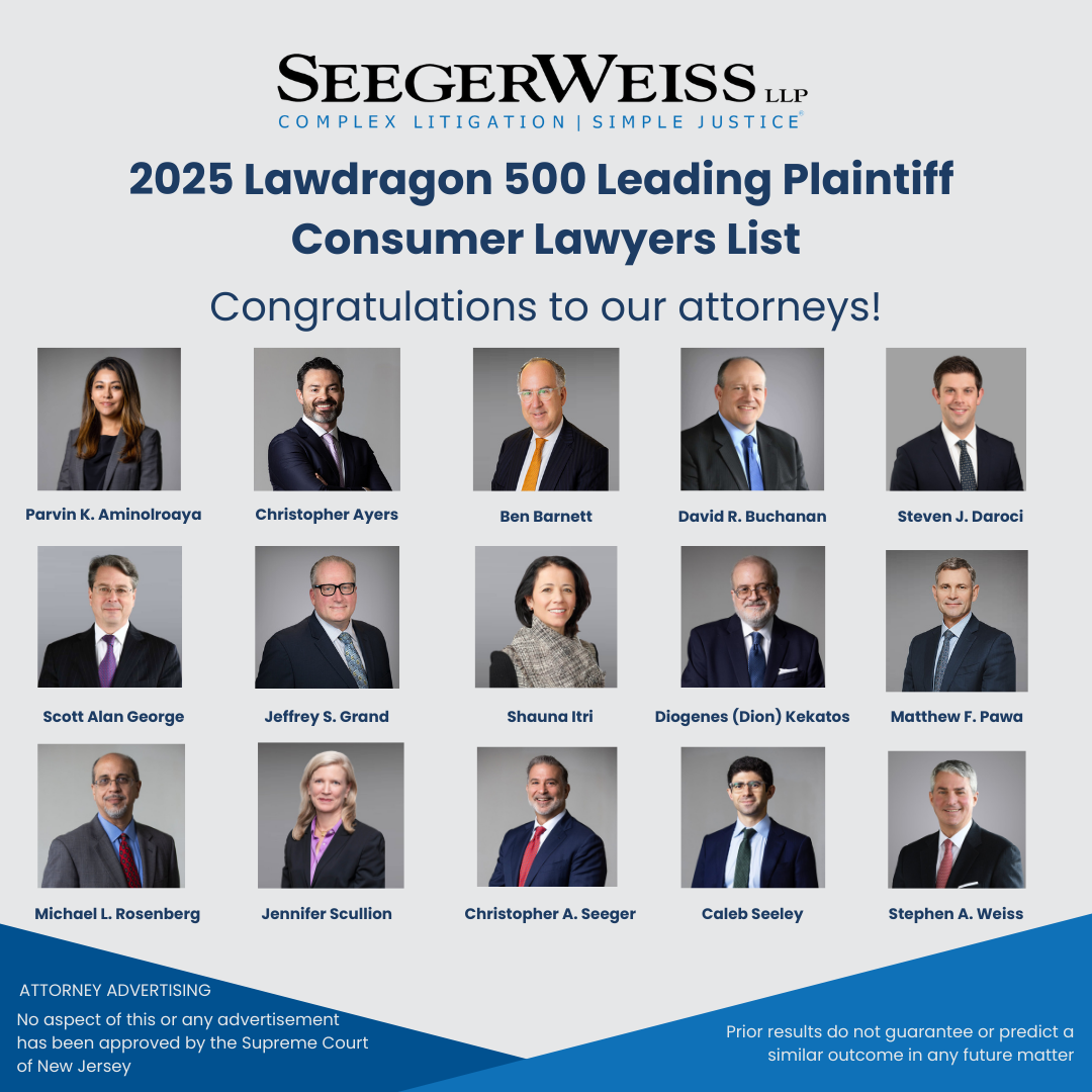 2025 Lawdragon 500 Leading Plaintiff Consumer Lawyers List